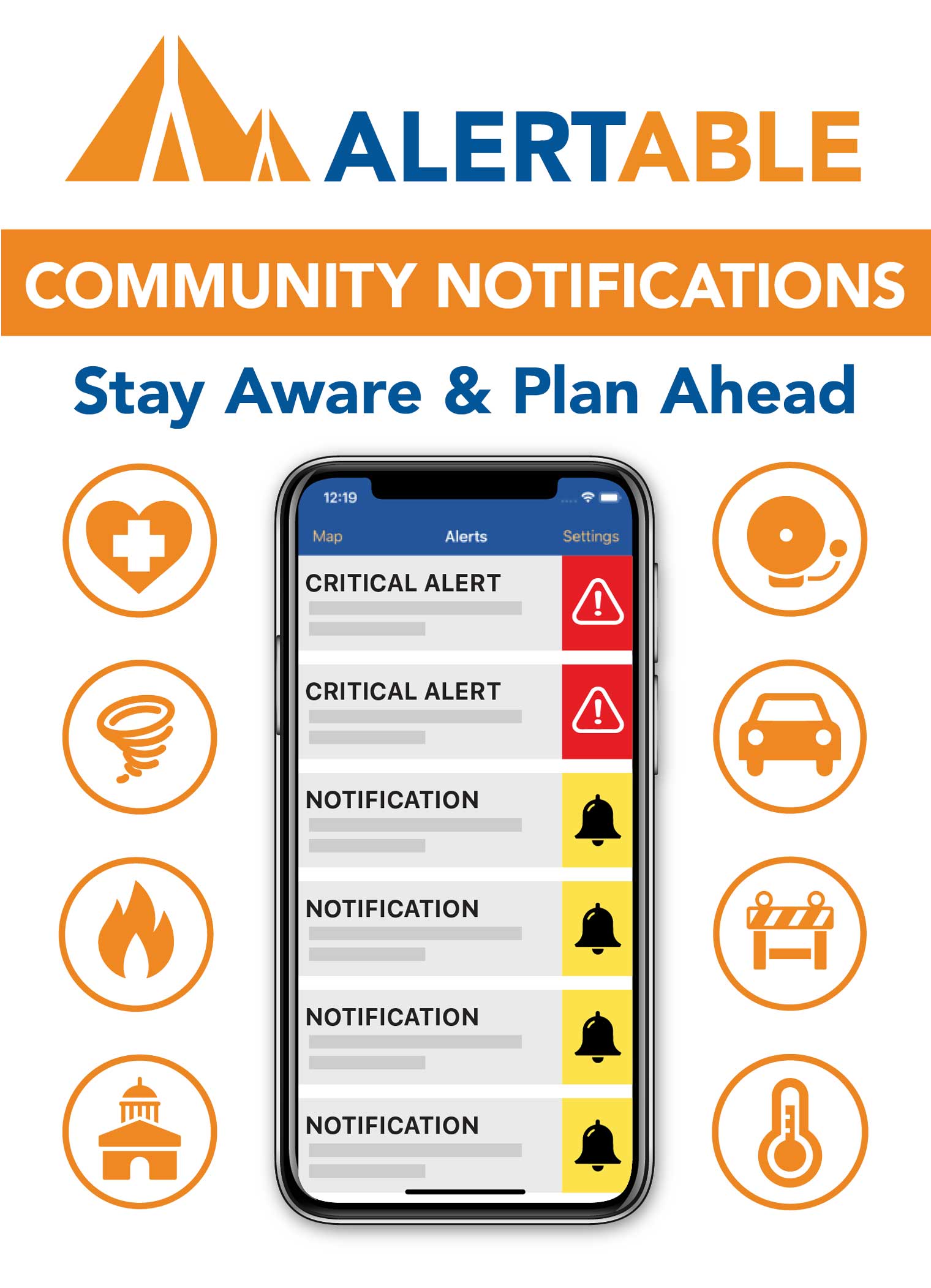 ALERTABLE - Sign Up Now - Community Notifications.